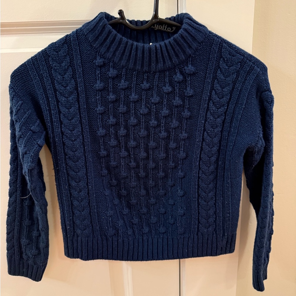 Vineyard Vines Navy Blue Cable Knit Sweater